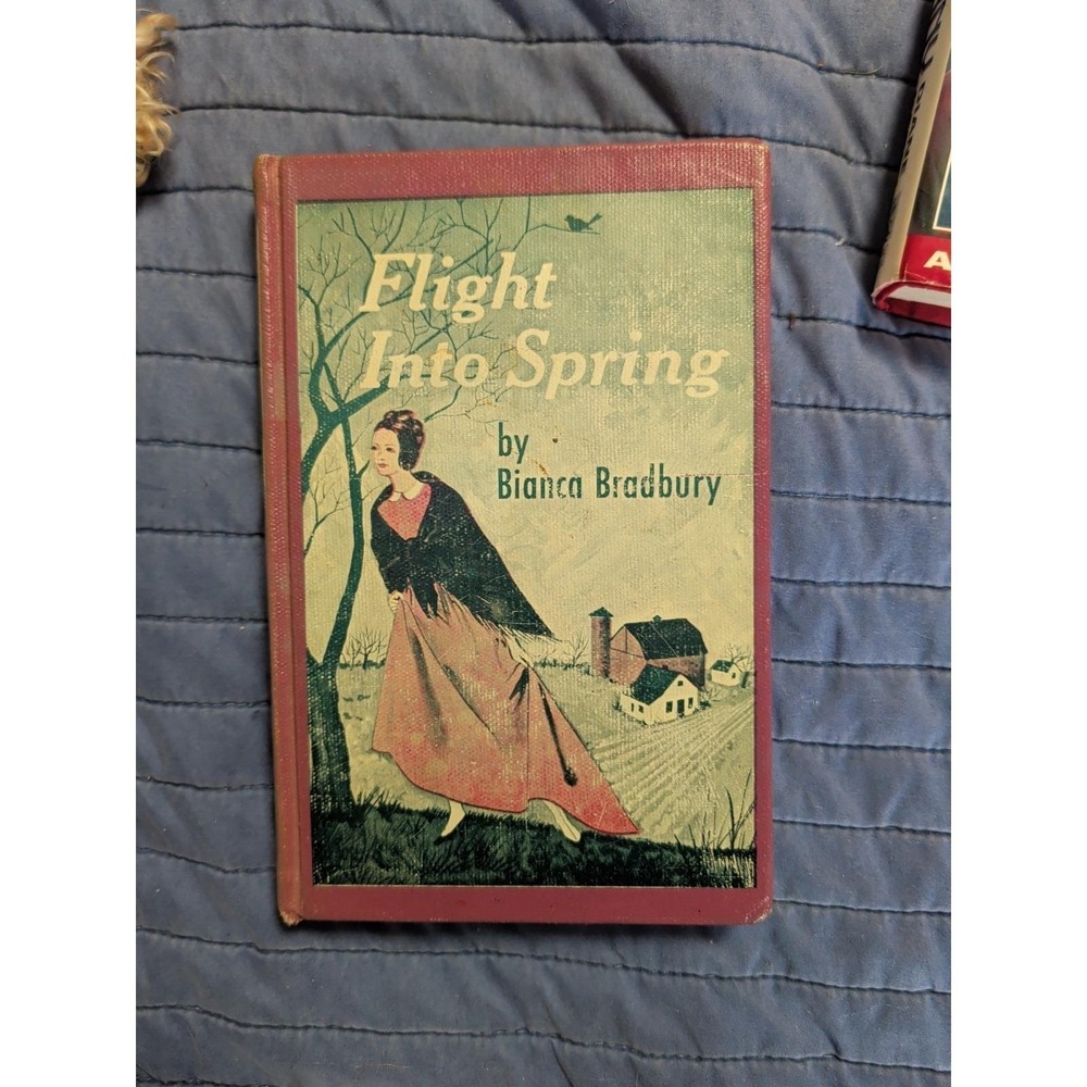 FLIGHT INTO SPRING Bianca Bradbury 1966 Hardcover - Civil War Novel - Ex-Library